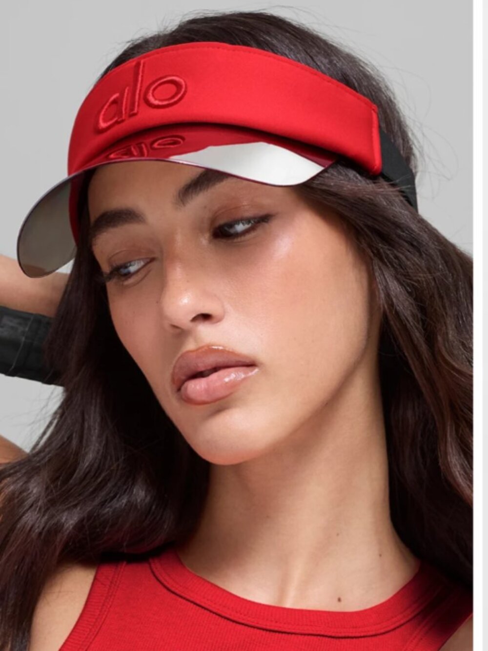 BRAND NEW Alo Yoga Performance Off-Duty Visor Red